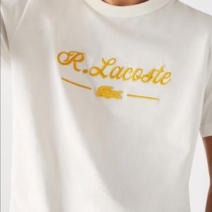 Lacoste Men’s Crew Neck Signature Embroidery Cotton T-shirt